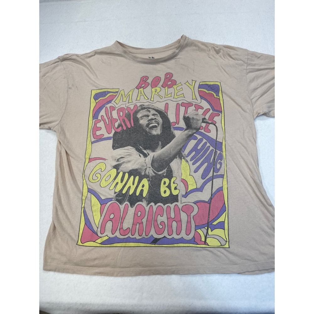 Zion Rootswear Bob Marley Every Little Thing Gonna Be Alright Graphic Tee L/XL